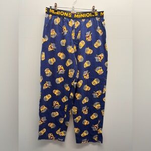 Men’s despicable me Minions Blue Pajama pj sleep Pants bottoms sleepwear